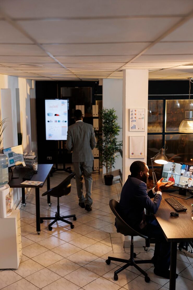 diverse people discussing marketing statistics online videocall meeting conference working time company strategy startup office remote employees preparing investment graph 482257 66467